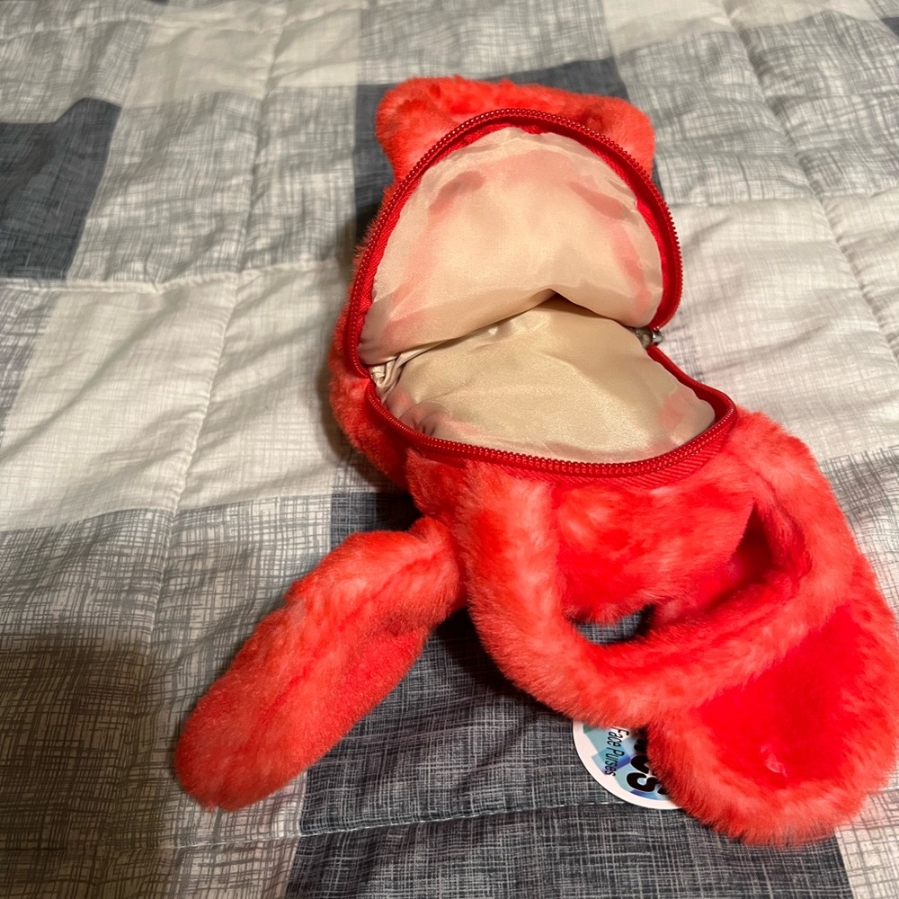 Red Plush Dog Toy Purse - Picture 4 of 4